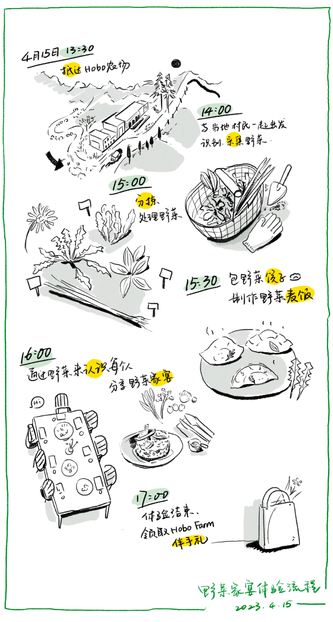 1000小食报 #52 一年一度的野菜家宴，等你回山